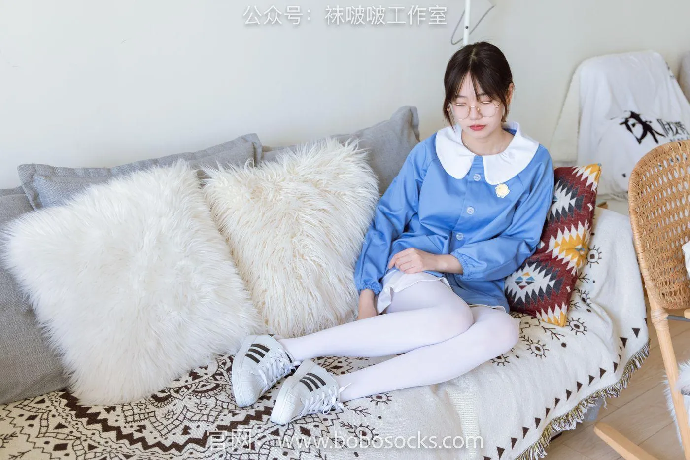 [BoBoSocks袜啵啵]NO.093 小甜豆-贝壳头、厚白丝 [132P]插图3